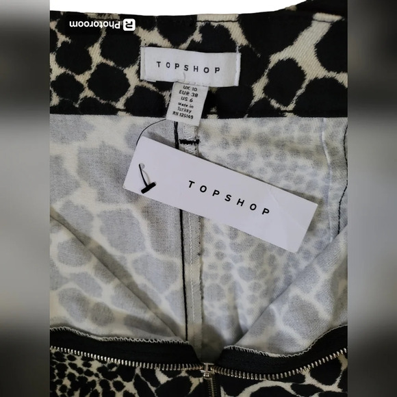 💕Topshop animal print skirt size 6 new - Picture 4 of 4